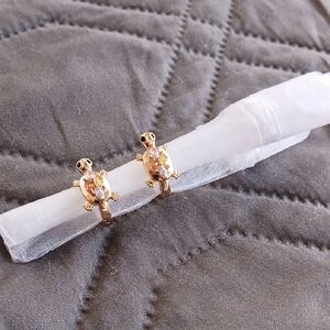 Gold Turtle Earrings